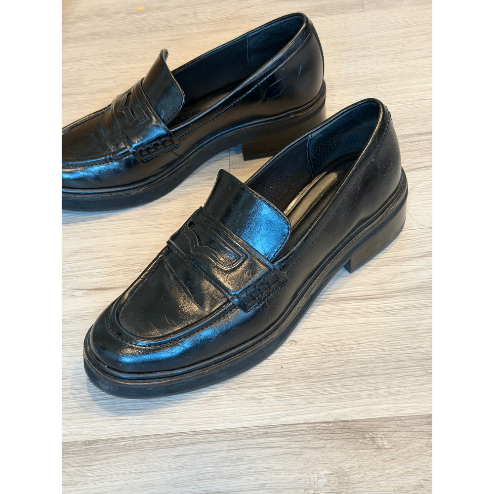 Open Edit Black Loafers - Picture 6 of 7